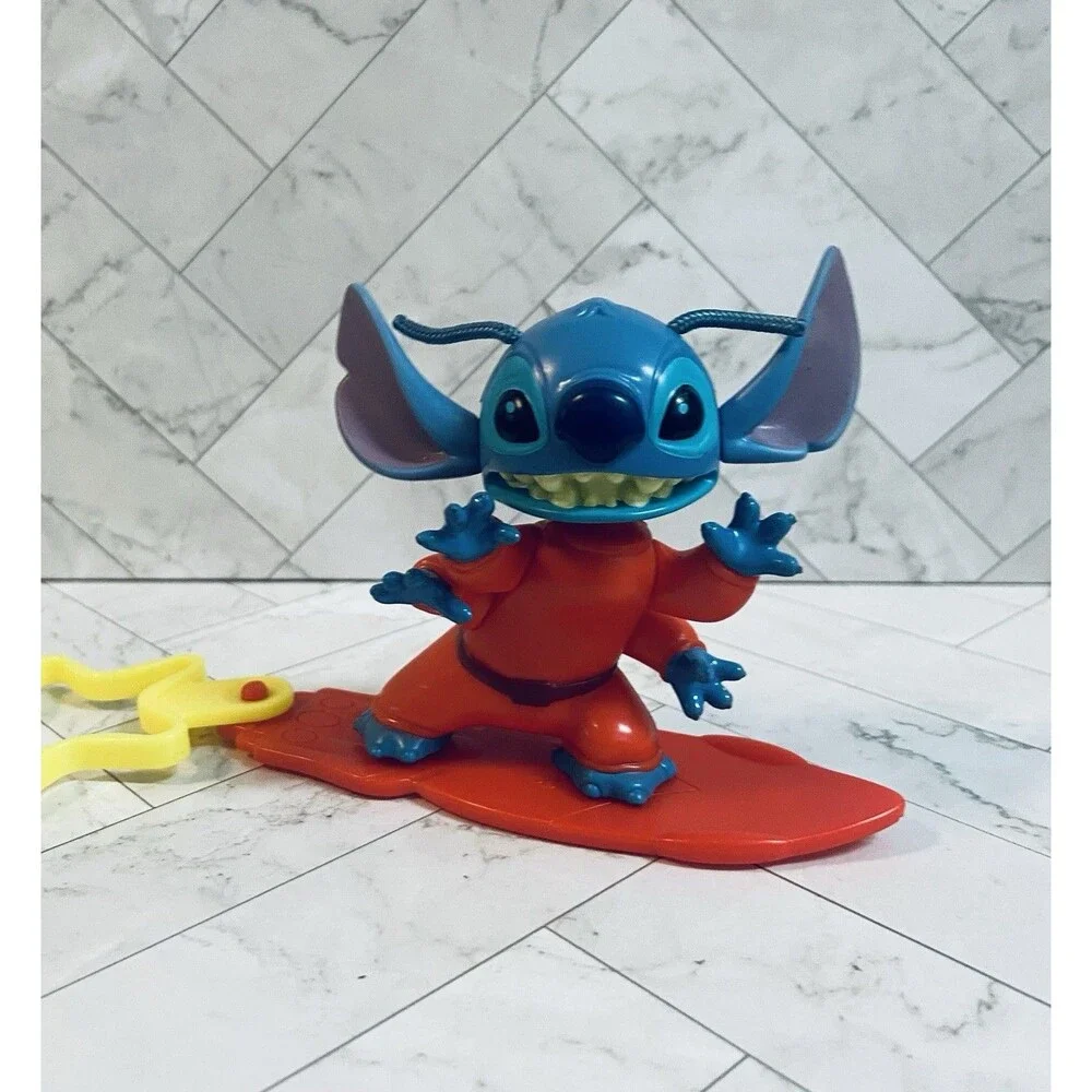 Vintage Stitch Bobble Head Surfboard Lilo & Stitch McDonald’s Happy Meal Toy